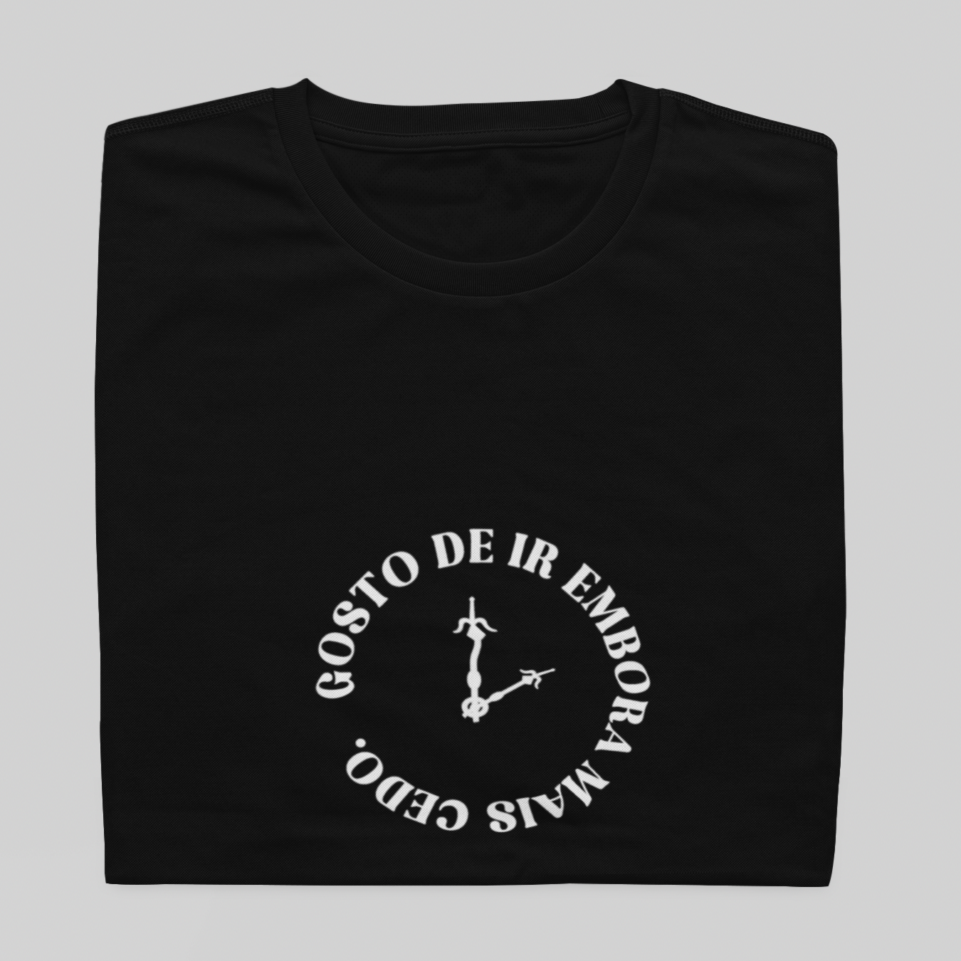 Nome do produto: T- shirt Quality - Gosto de ir embora cedo - COLORIDO