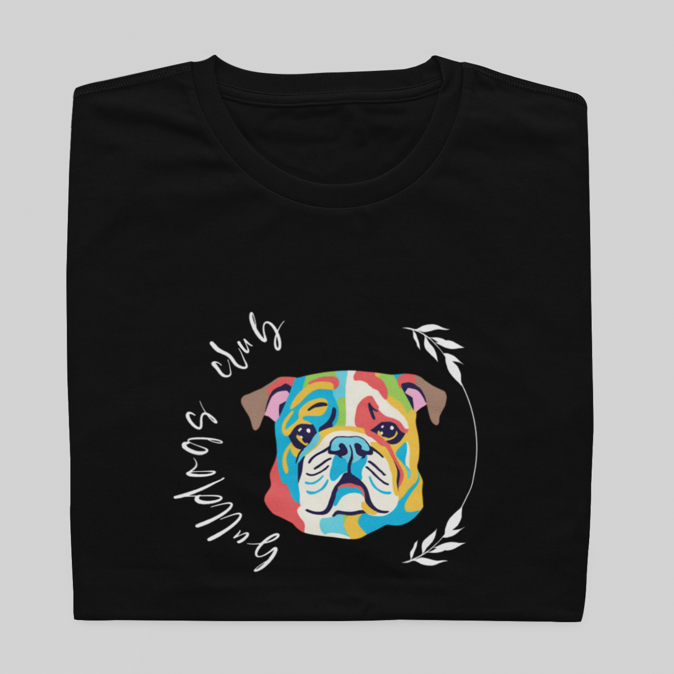 Nome do produto: T- shirt Quality - Bulldog Inglês CLUB - COLORIDO