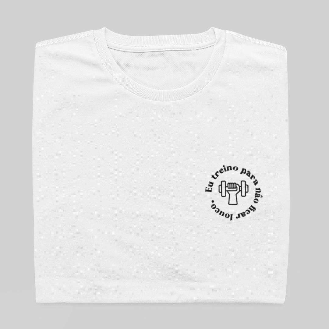 Nome do produto: T- shirt Quality - Não ficar louco - BRANCO