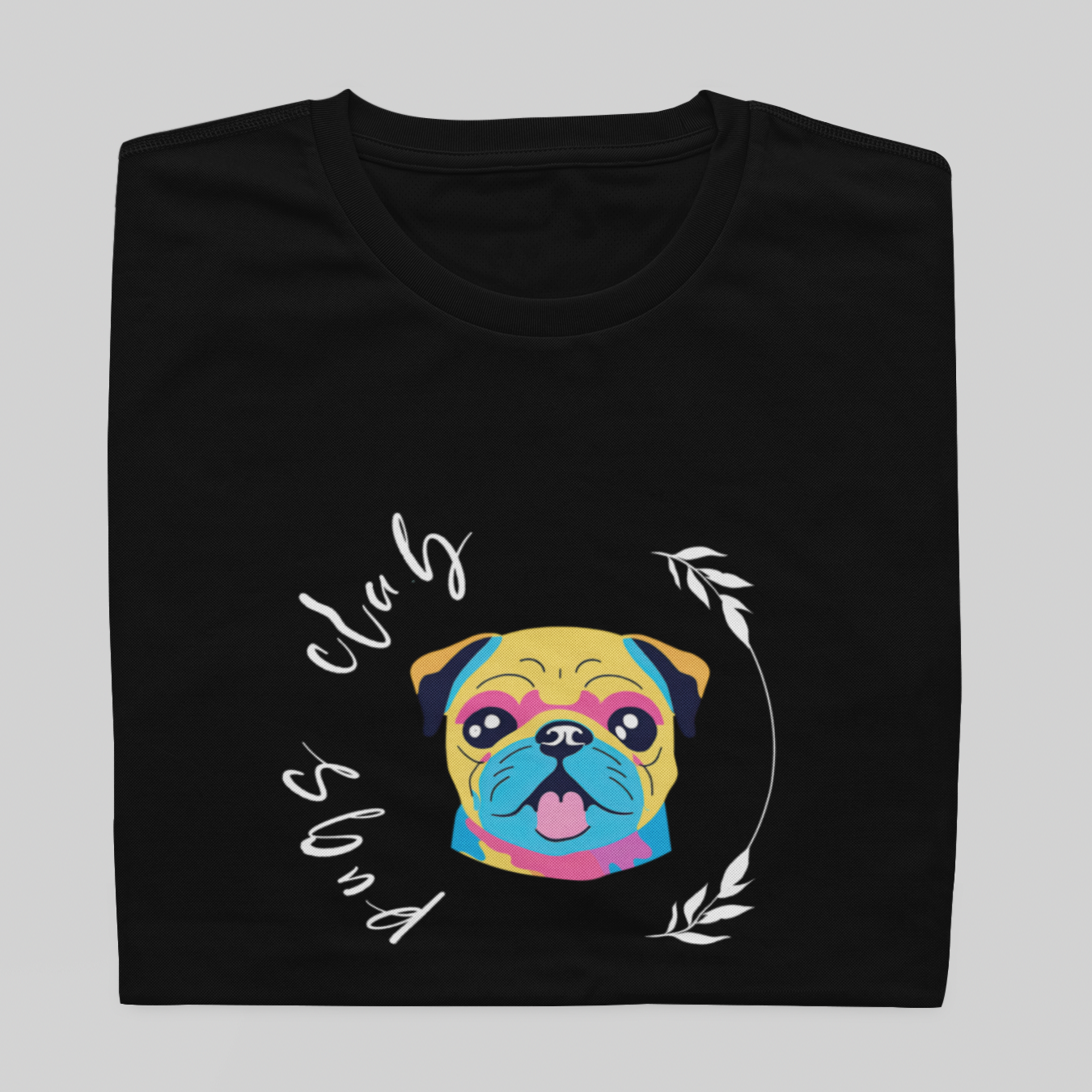 Nome do produto: T- shirt Quality - Pugs CLUB - COLORIDO