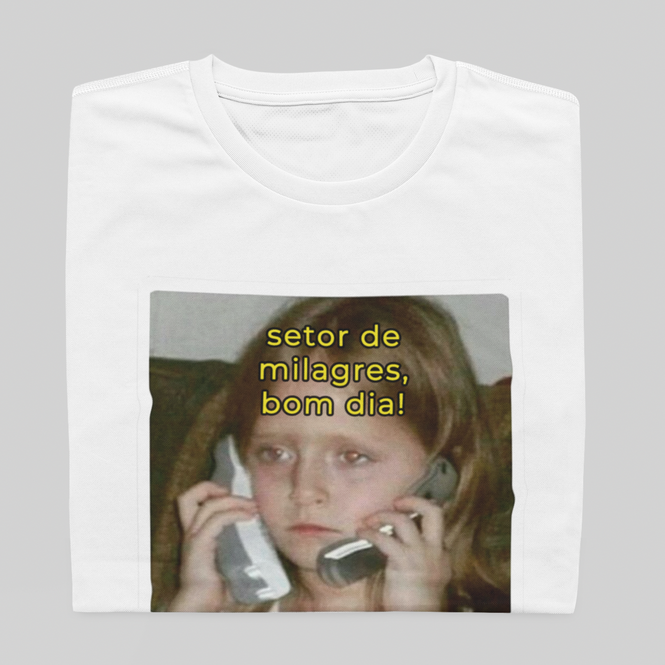 Nome do produto: T- shirt Quality - Setor de milagres - BRANCO