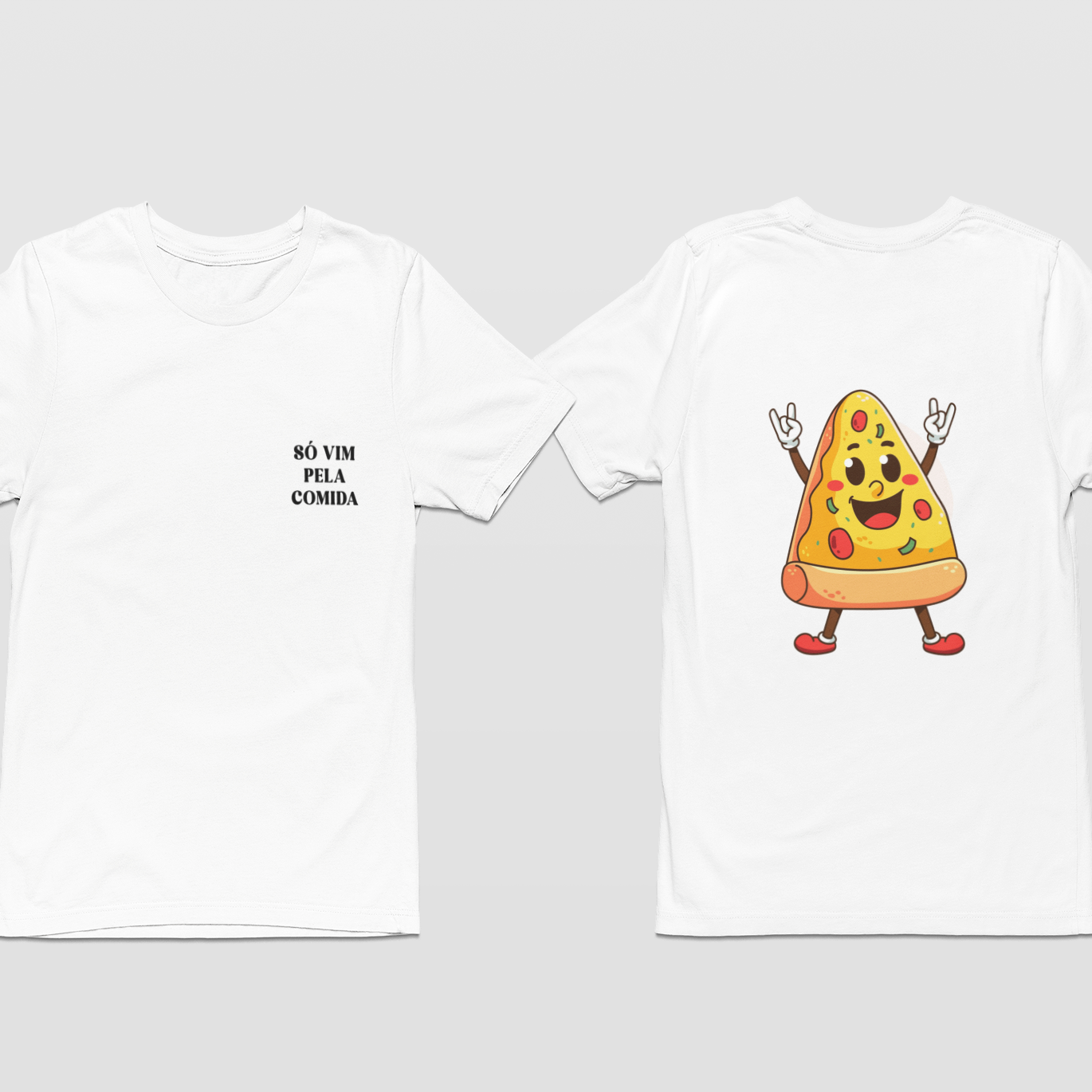 Nome do produto: Oversize - OFF WHITE/BRANCO - Só vim pela comida