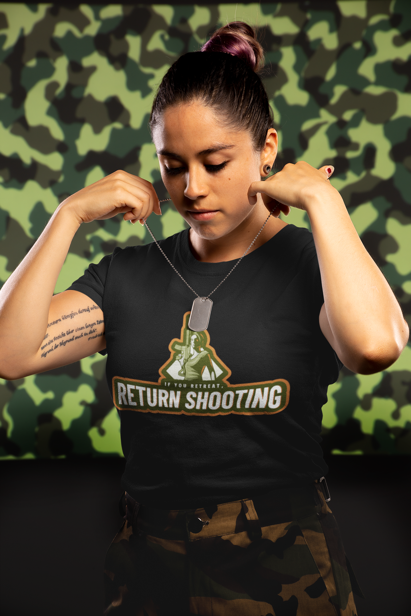 Nome do produto:  SE PRECISAR RECUAR,RECUE ATIRAND0