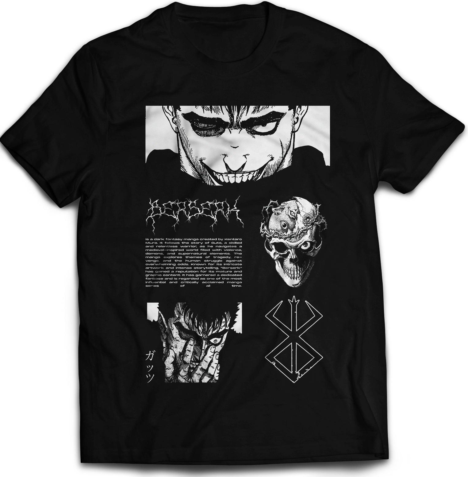 Camisa - Berserk Black and White