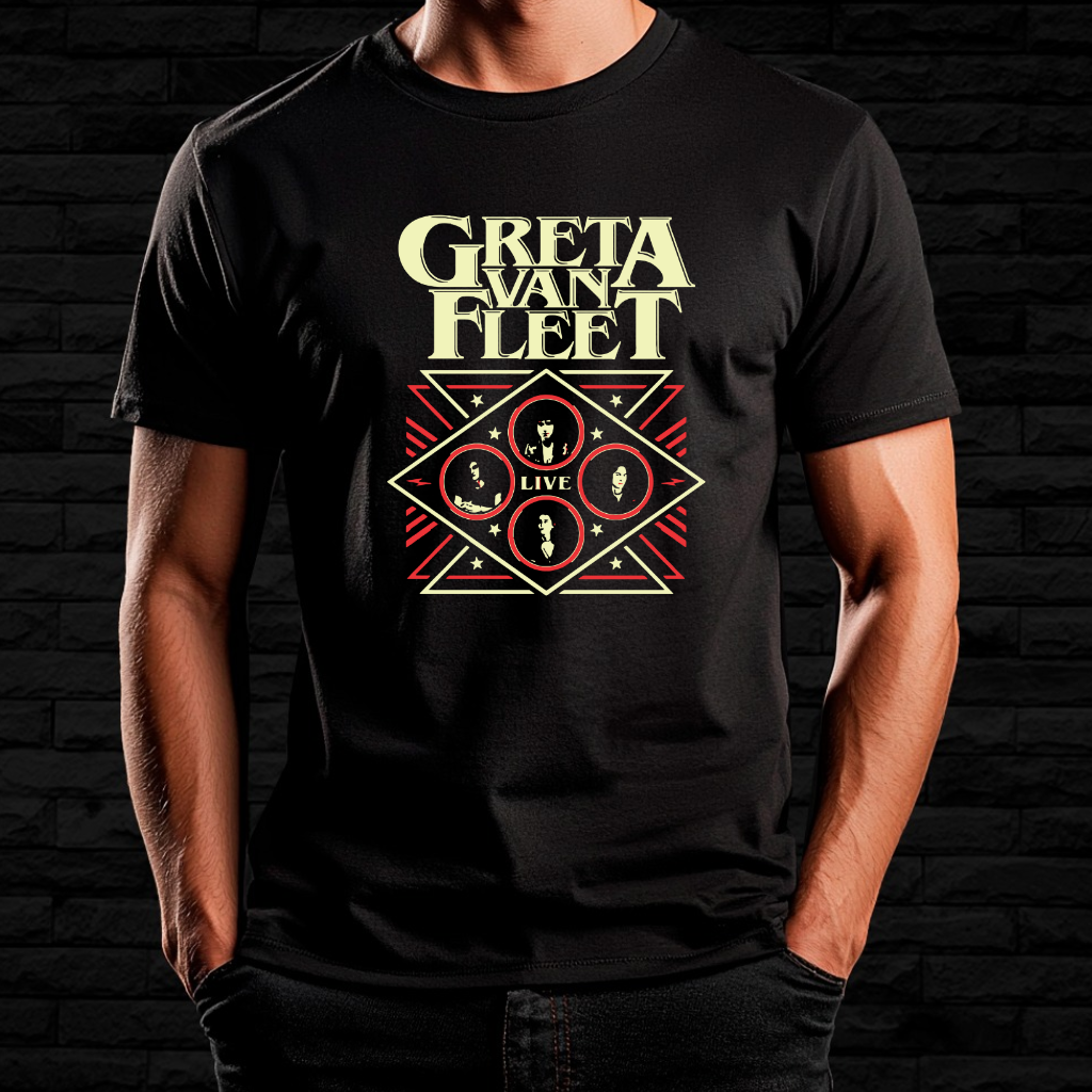 Nome do produto: Camiseta Greta Van Fleet - Live Energy | Linha Prime