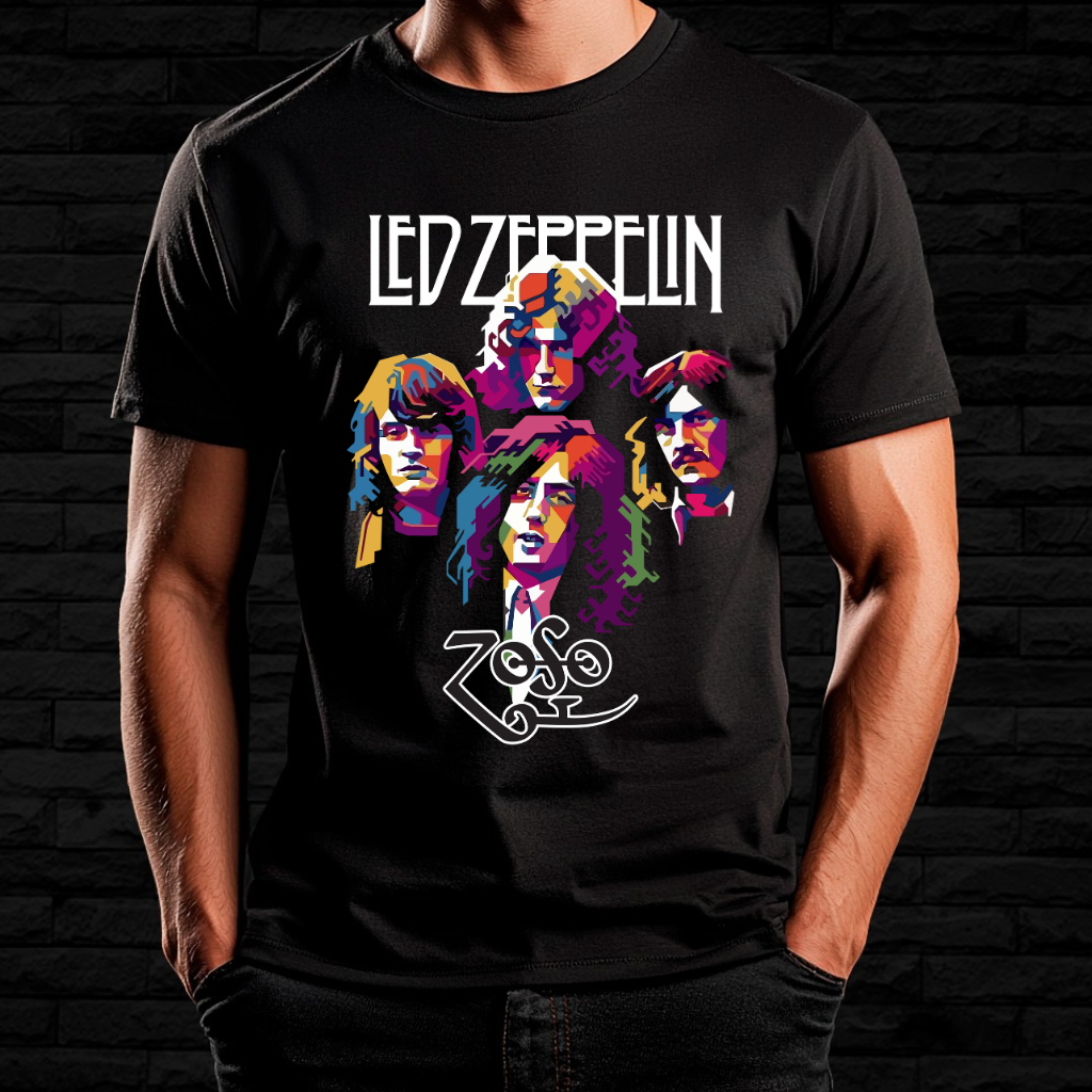 Nome do produto: Camiseta Led Zeppelin - Pop Art Zoso | Linha Prime