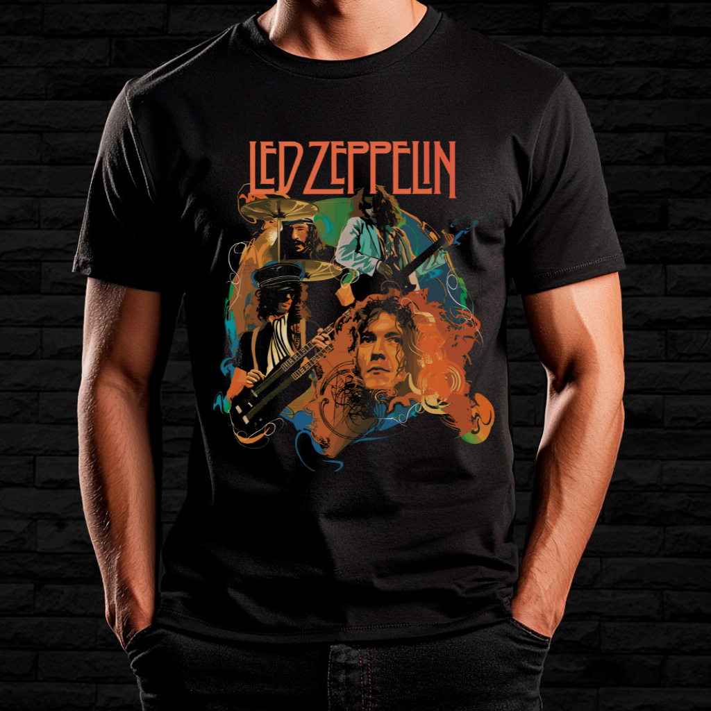Nome do produto: Camiseta Led Zeppelin - Rock Legends | Linha Prime