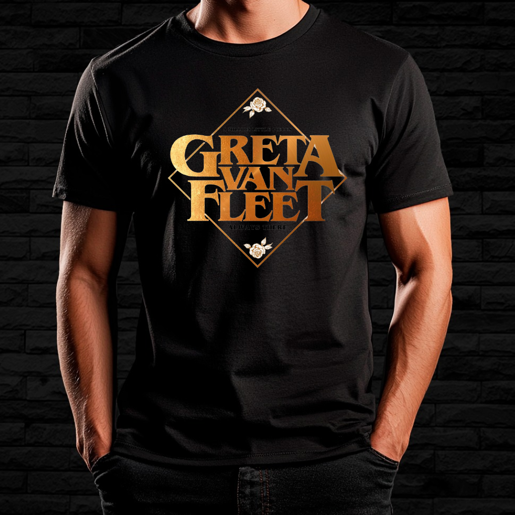 Nome do produto: Camiseta Greta Van Fleet - Golden Diamond | Linha Prime