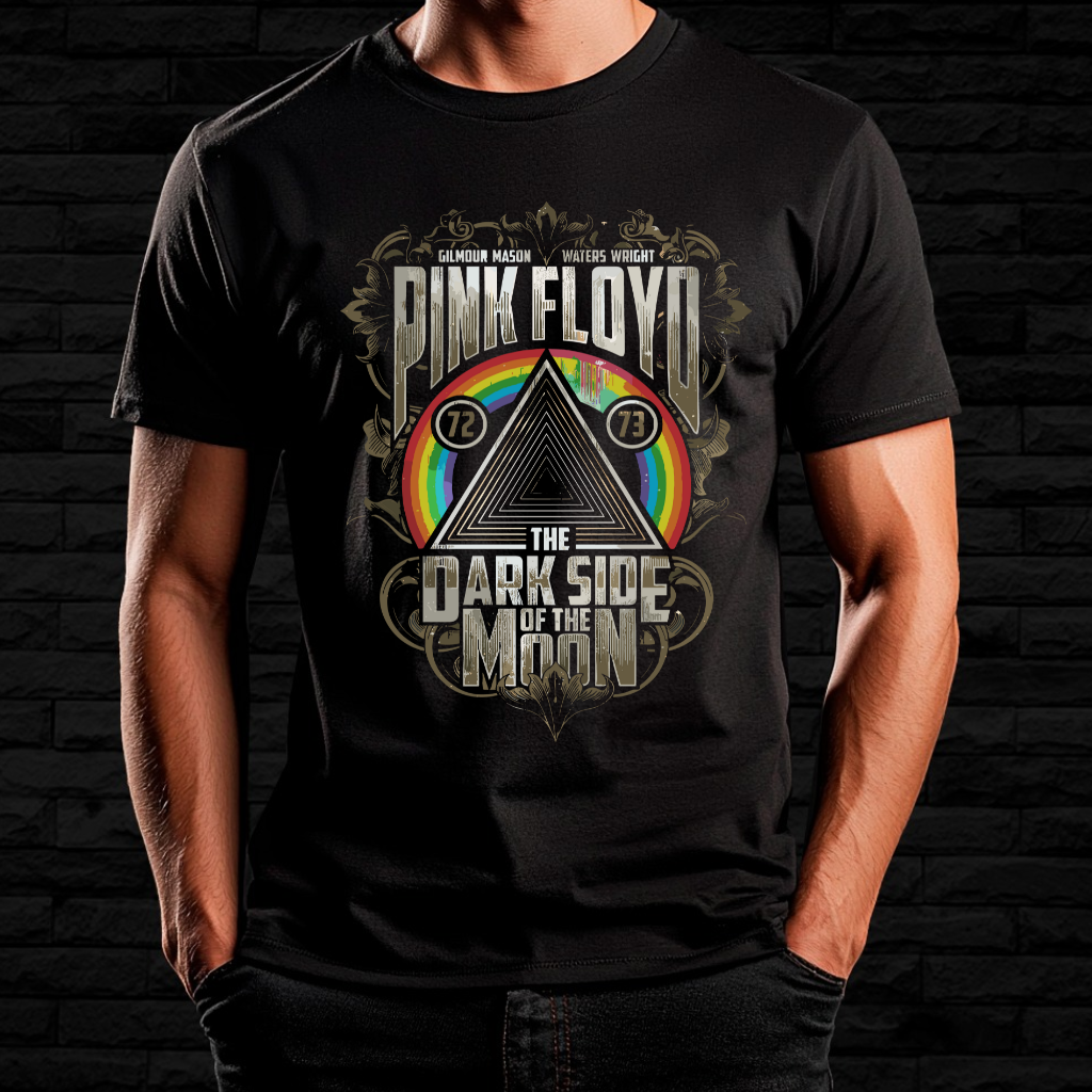Nome do produto: Camiseta Pink Floyd - The Dark Side of the Moon | Linha Prime