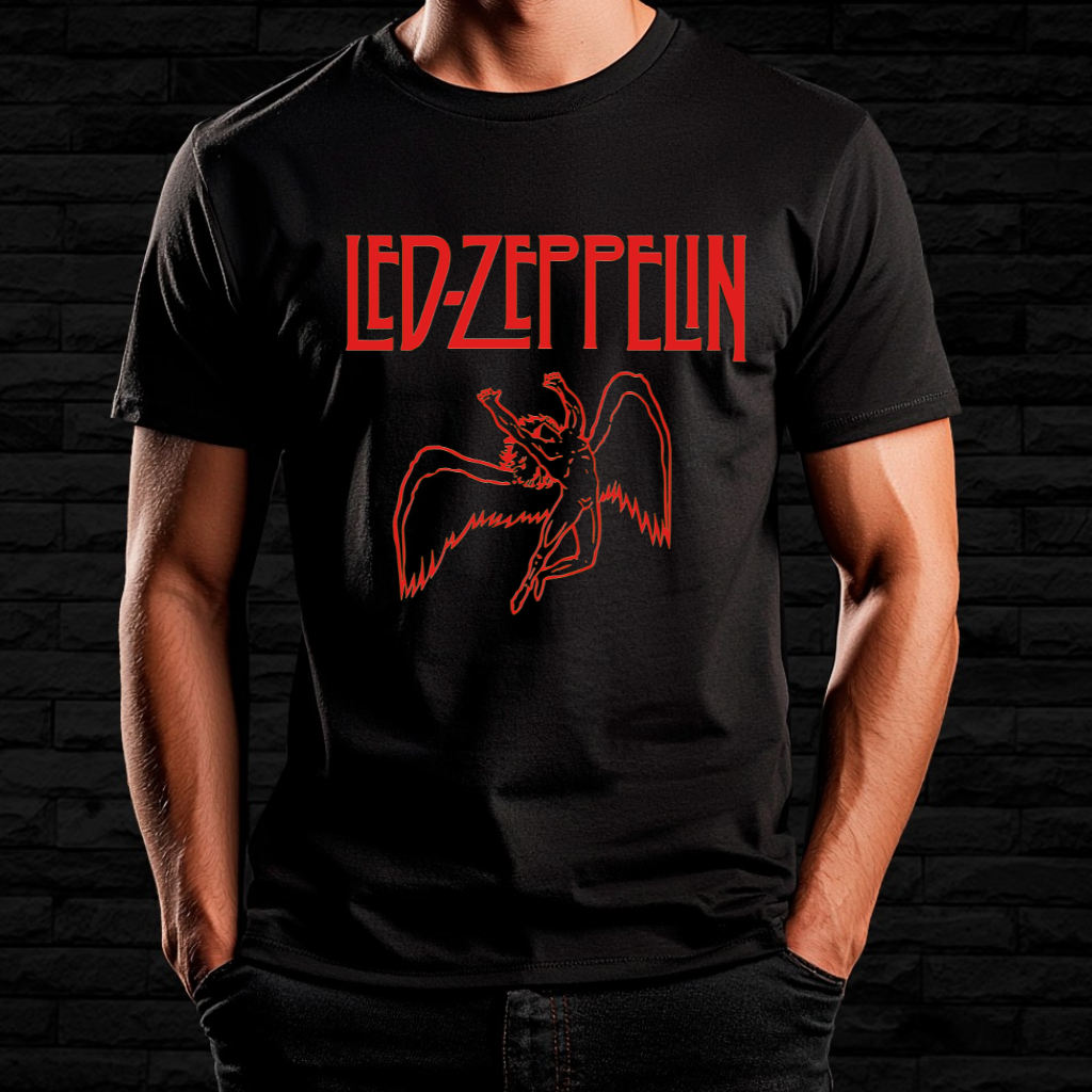 Nome do produto: Camiseta Led Zeppelin - Fallen Angel | Linha Prime