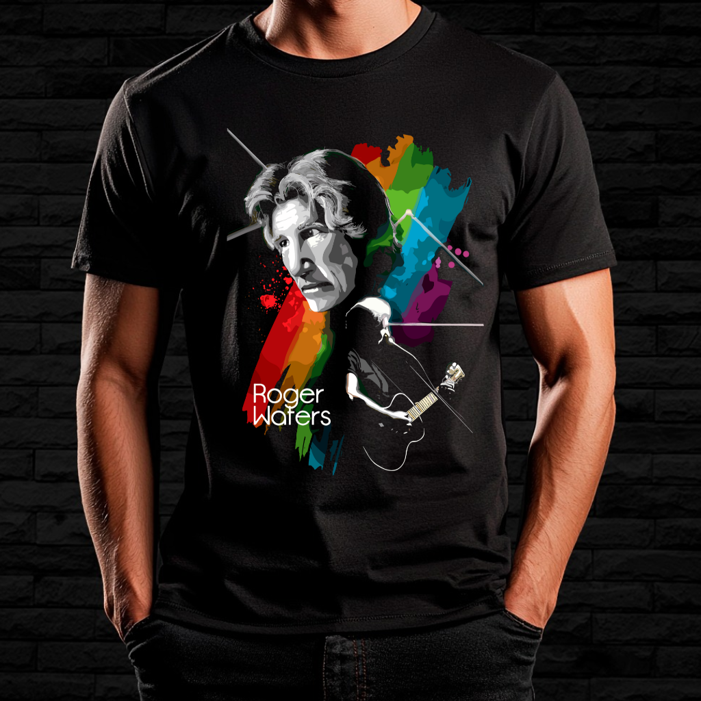 Nome do produto: Camiseta Roger Waters - Colors of Rock | Linha Prime