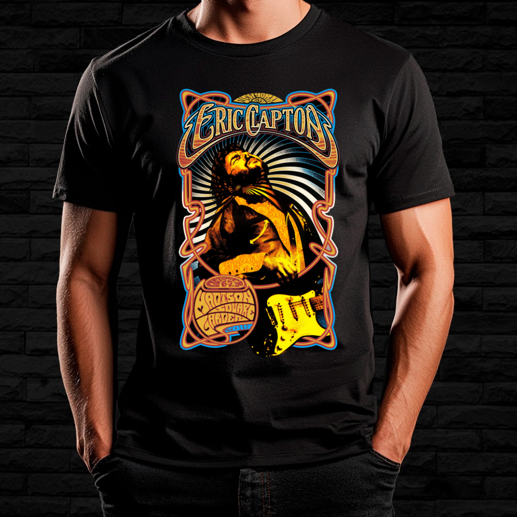 Nome do produto: Camiseta Eric Clapton - Guitar Legend | Linha Prime