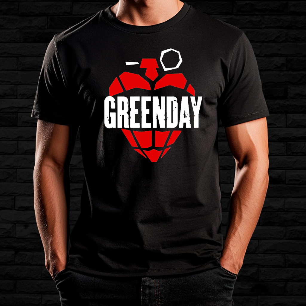 Nome do produto: Camiseta Green Day - Grenade Heart | Linha Prime