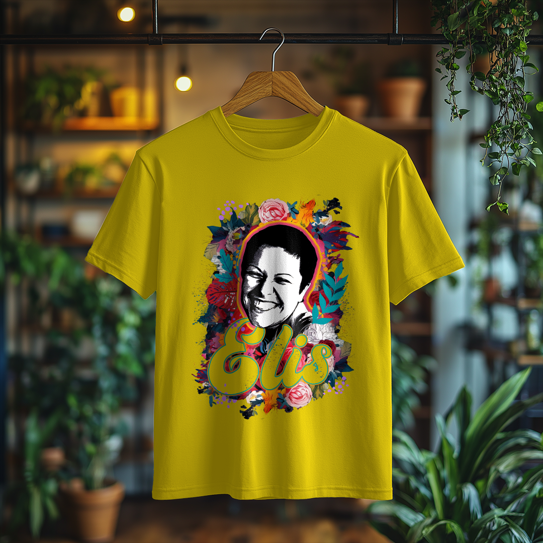 Nome do produto: Camiseta Masculina Sorriso de Elis