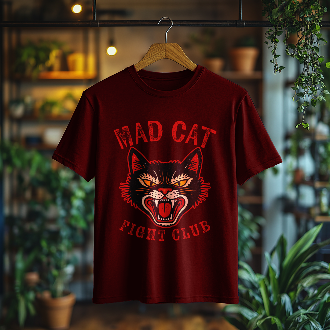 Nome do produto: Camiseta Masculina MAD CAT