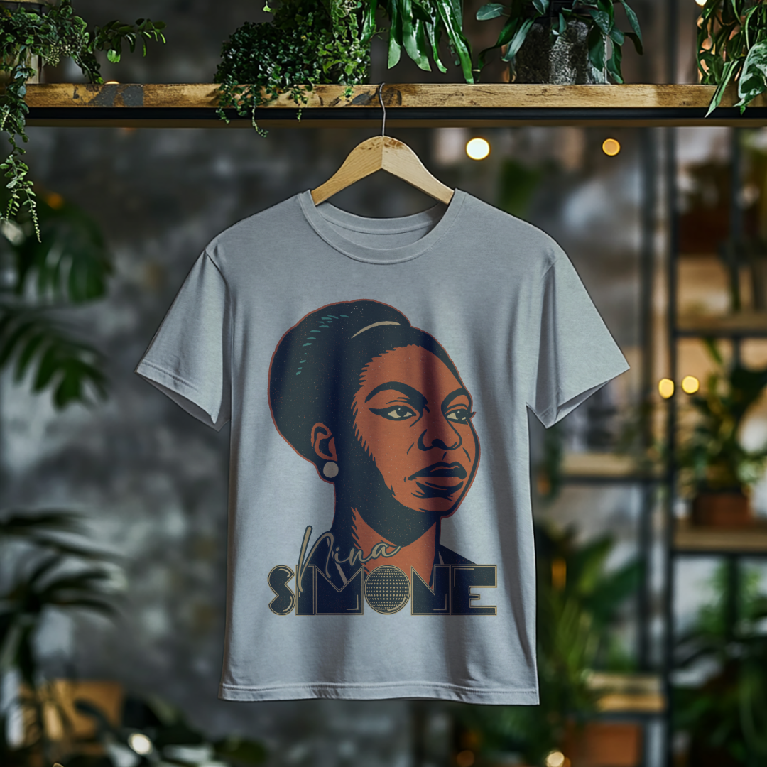 Nome do produto: Camiseta Plus Size Nina Simone