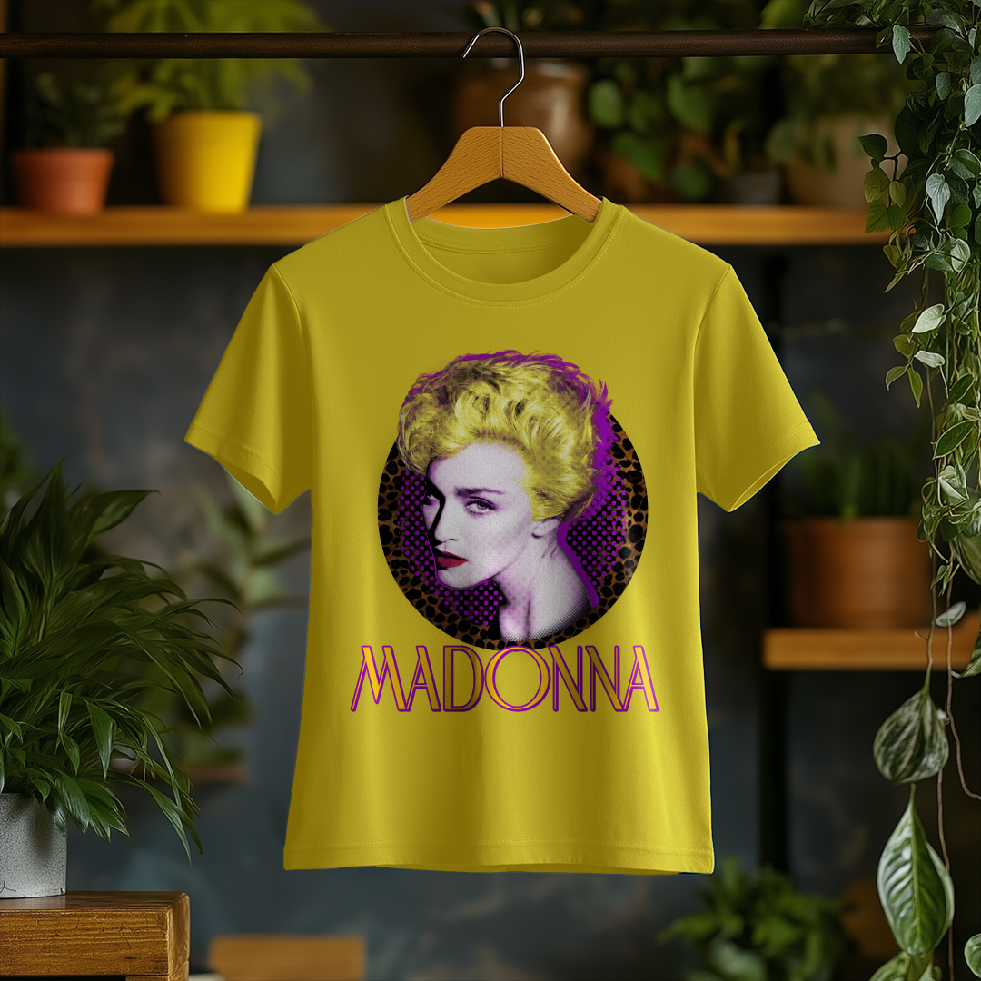 Nome do produto: Camiseta Feminina Madonna