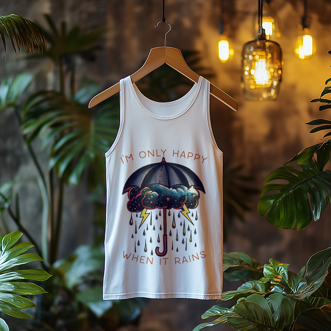 Nome do produto: Regata I\'m Only Happy When It Rains