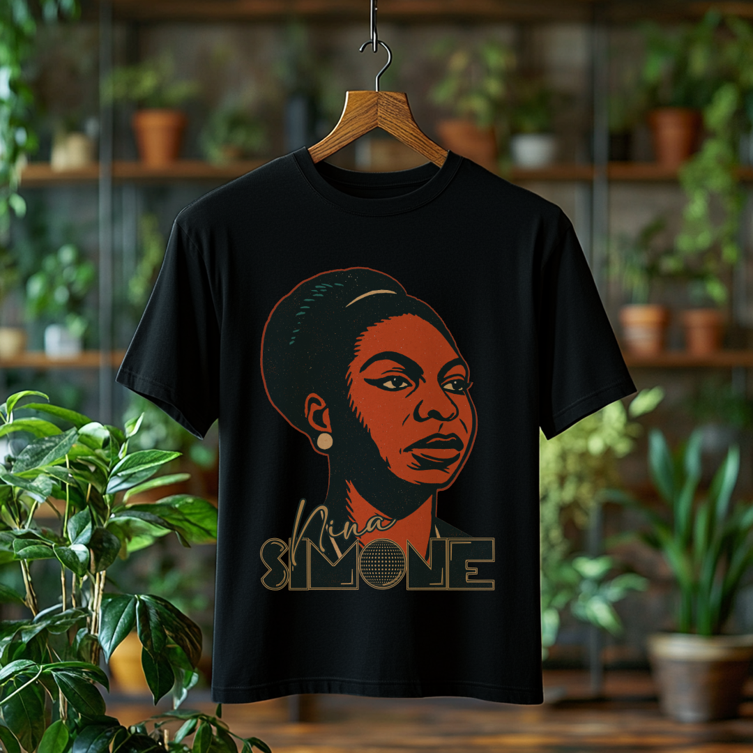Nome do produto: Camiseta Masculina Nina Simone