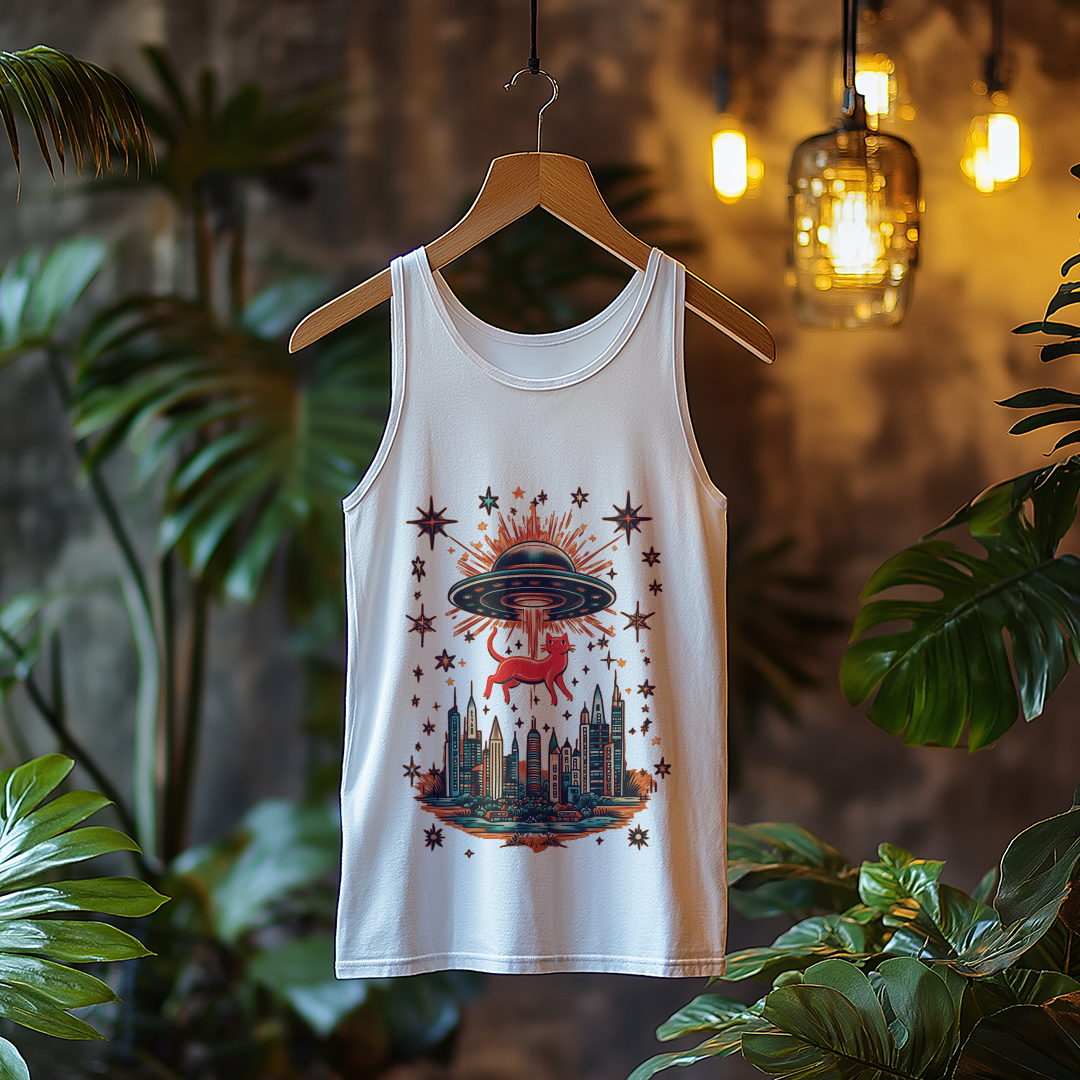 Nome do produto: Regata Gatinho Abduzido