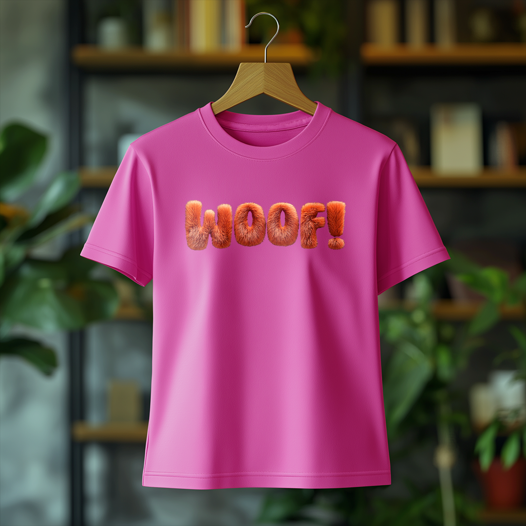 Nome do produto: Camiseta Feminina WOOF
