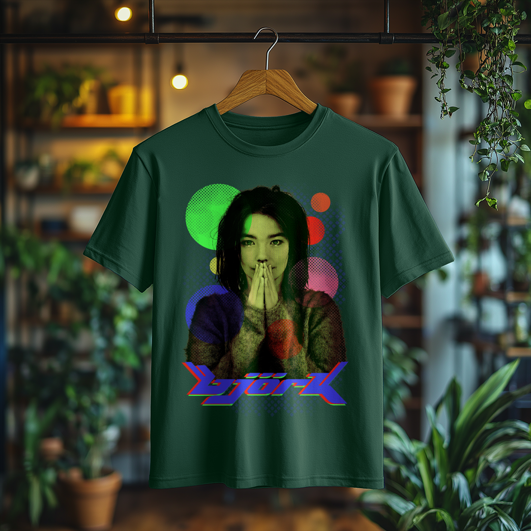 Nome do produto: Camiseta Masculina Björk