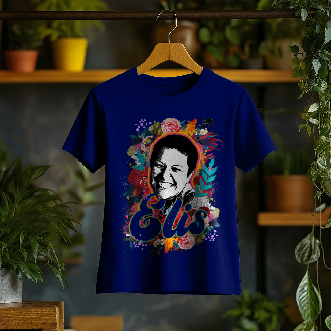 Nome do produto: Camiseta Feminina Sorriso de Elis