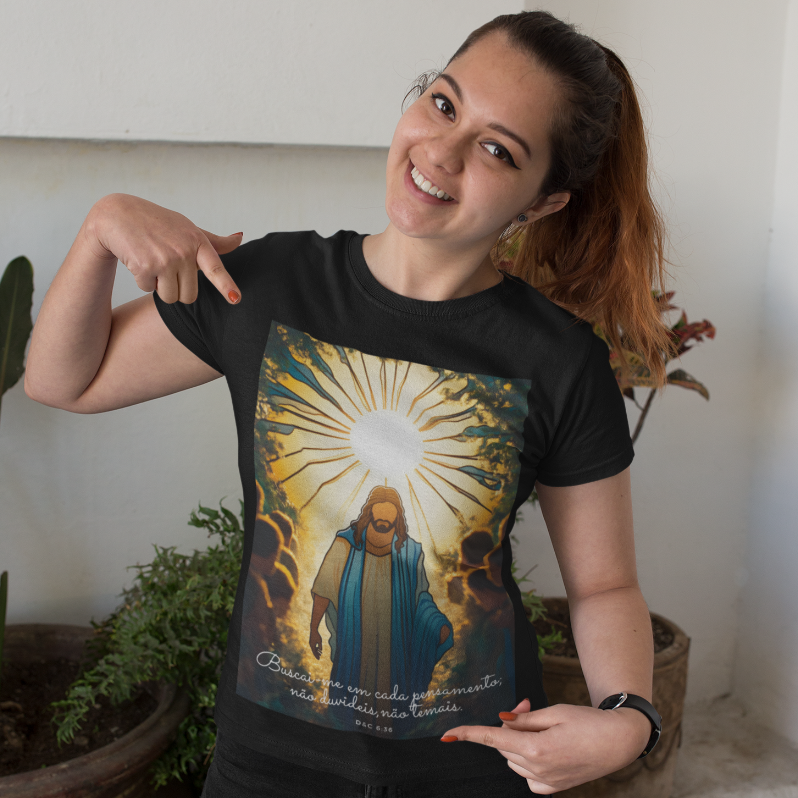 Nome do produto: Camiseta Cristã - Buscai-me