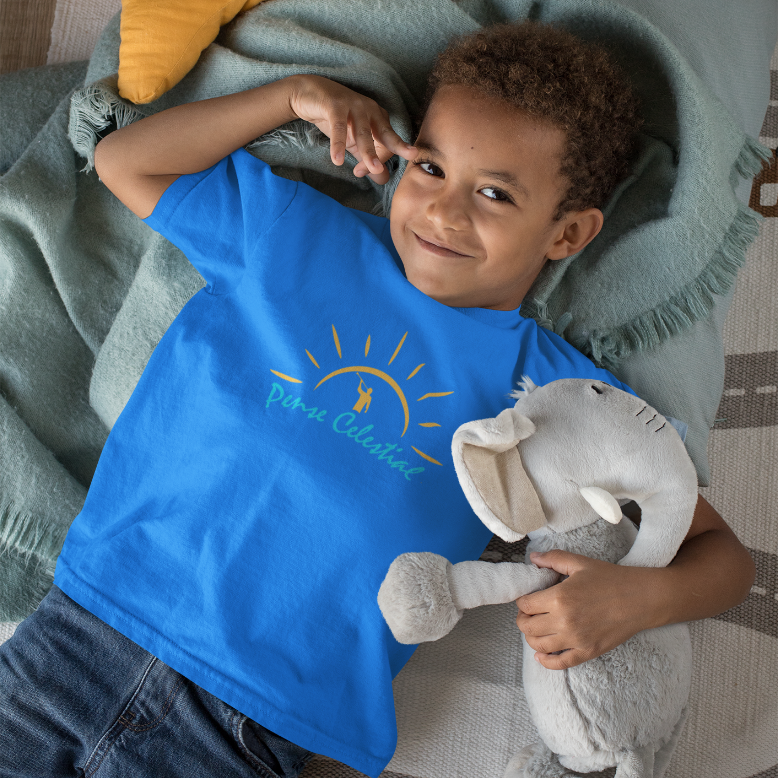 Camisa Cristã Infantil - Pense Celestial