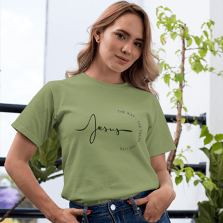 Camisa Cristã Feminina - Jesus The Way, The Life