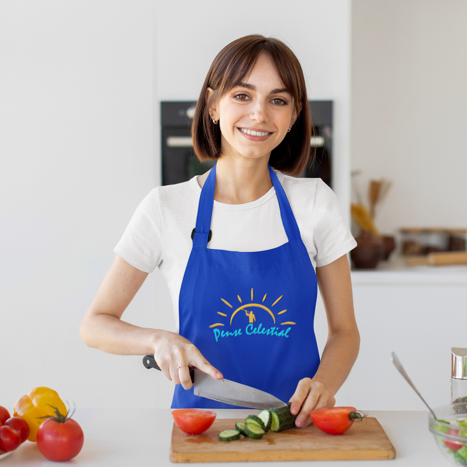 Avental de Brim - Pense Celestial