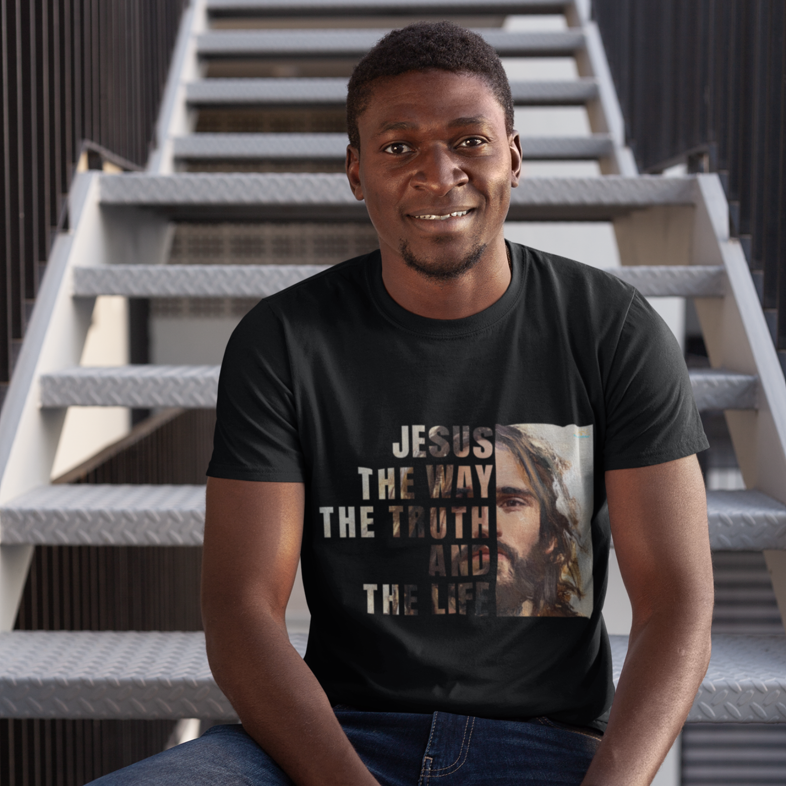Camiseta Cristã - Jesus The Way, The Truth and The Life