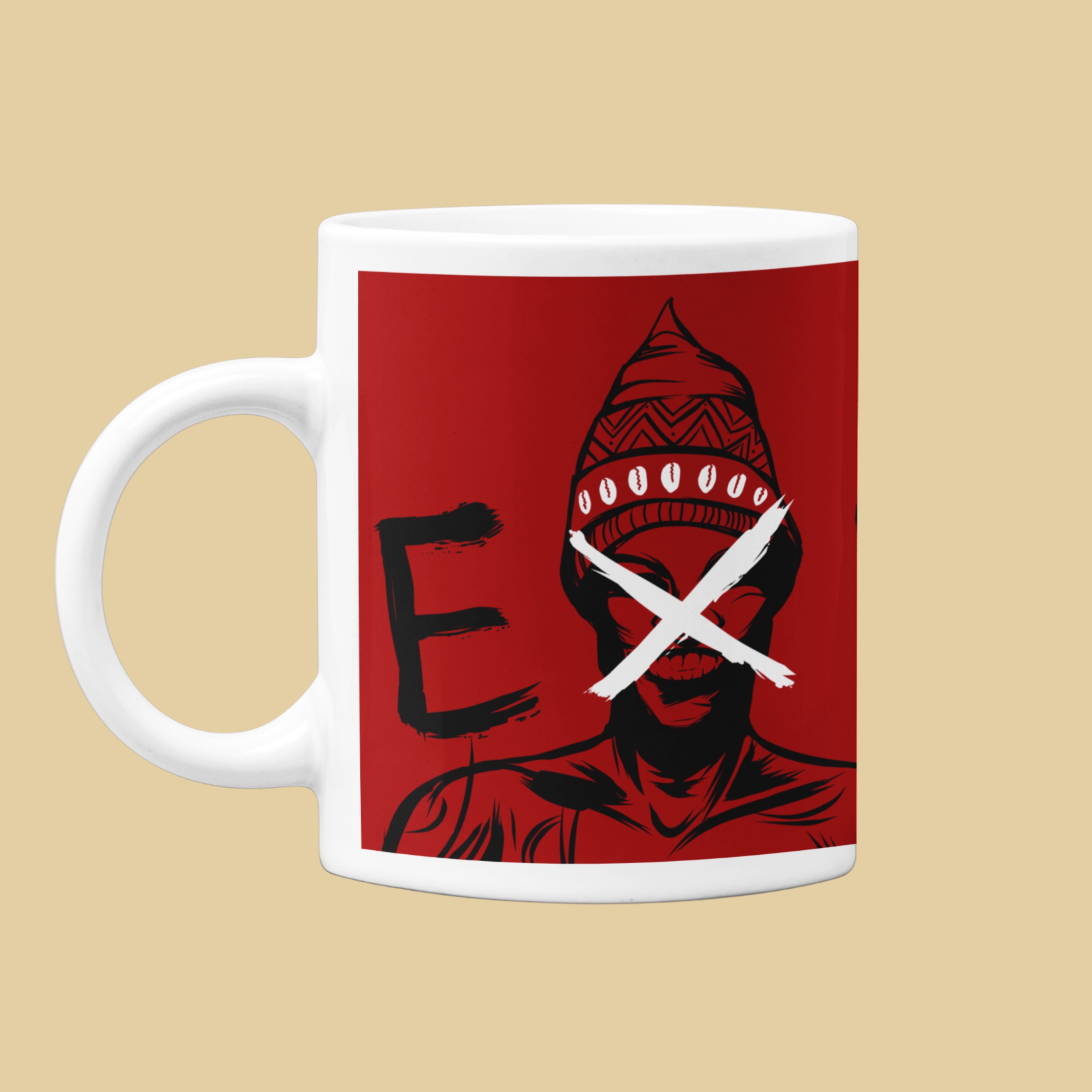 Nome do produto: Caneca Exu X Marfim
