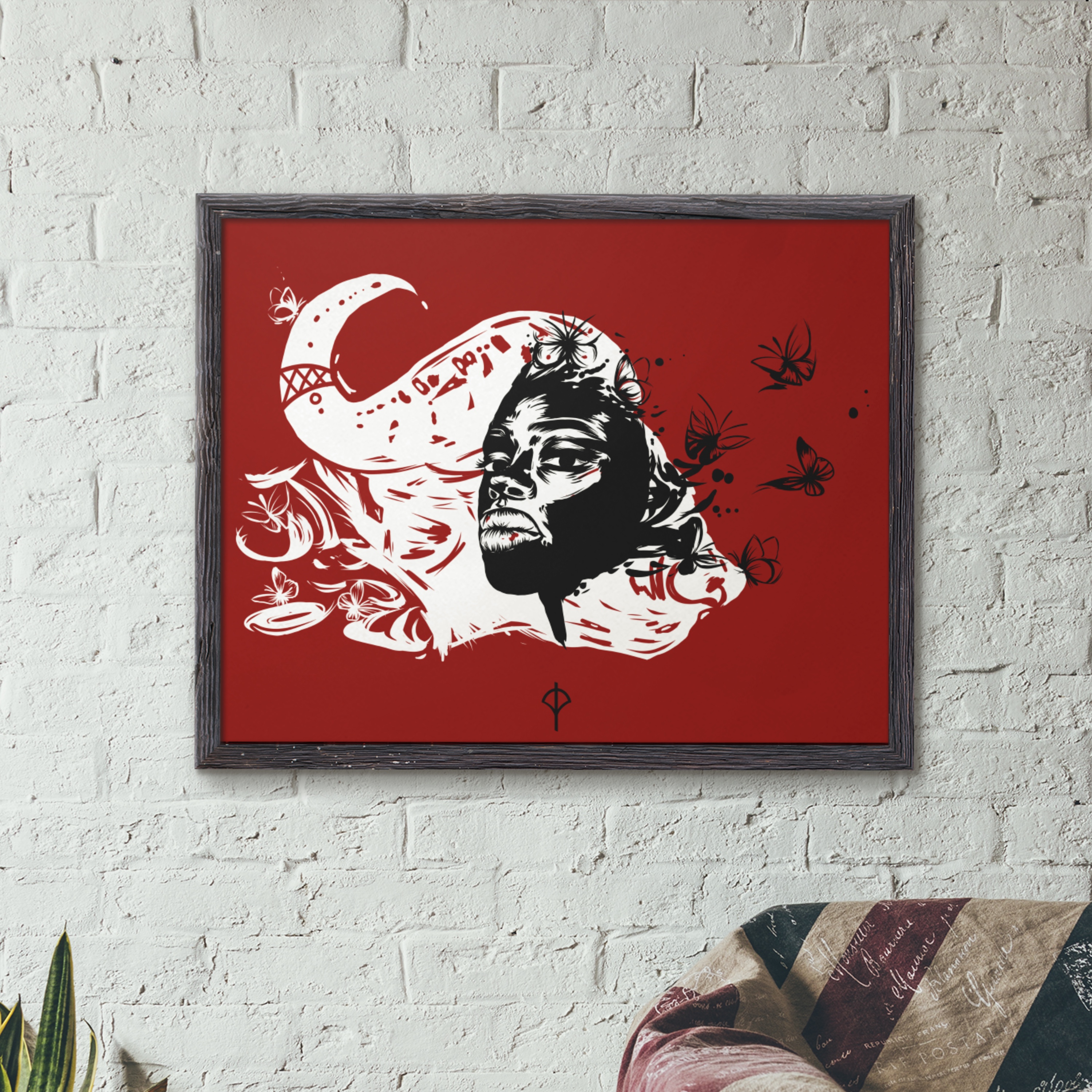 Nome do produto: Poster Iansã fundo vermelho