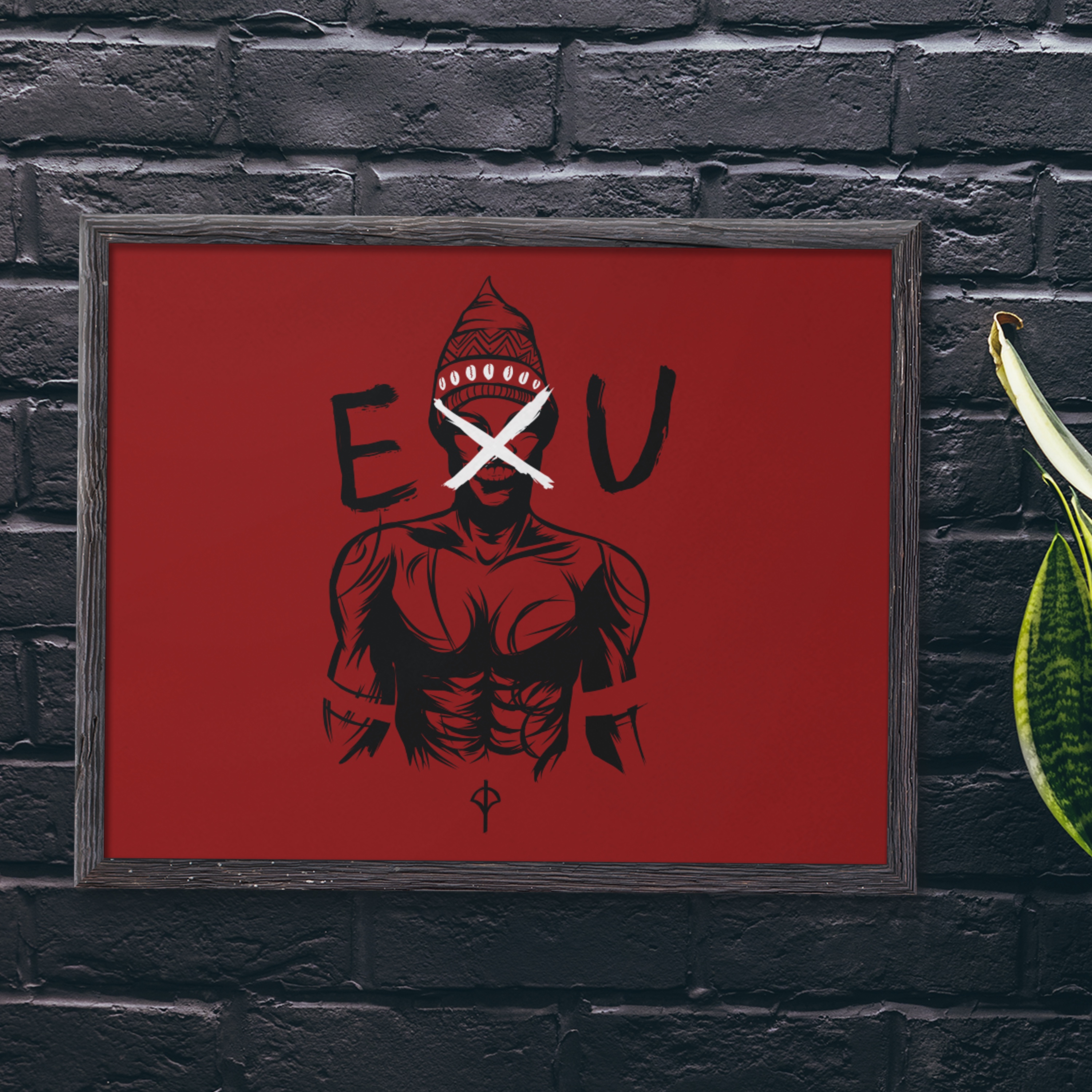 Nome do produto: Poster Exu vermelho Horizontal