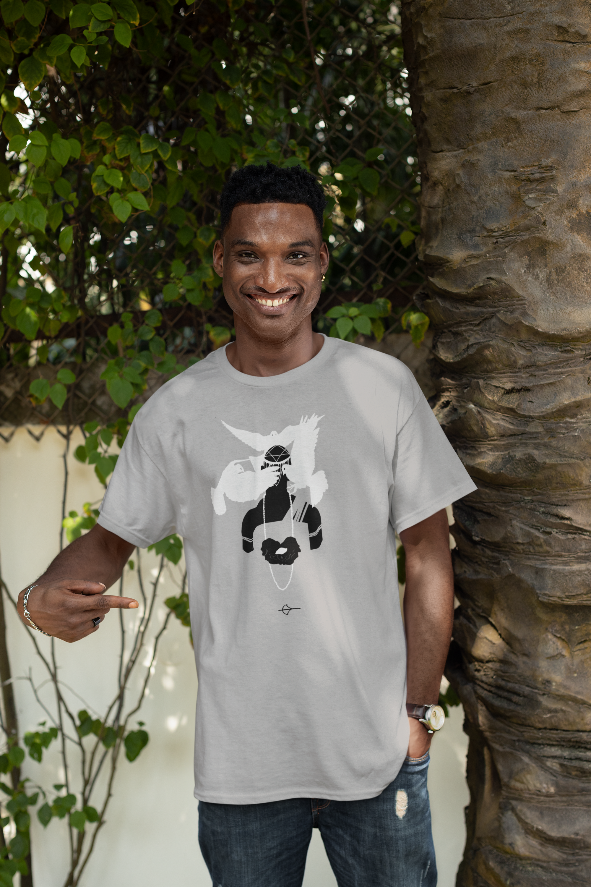 Nome do produto: Camisa Oxalá Quality Corte Masculino