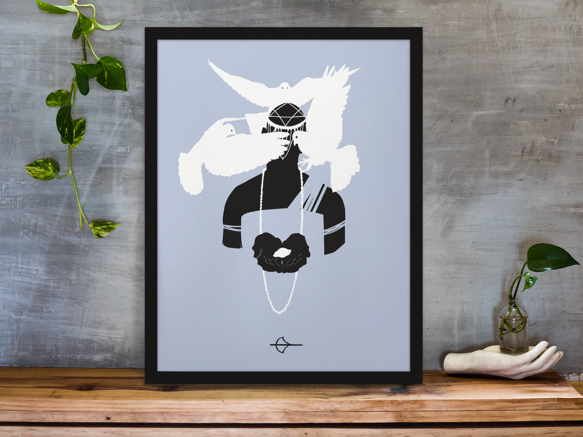 Nome do produto: Poster Oxalá Vertical