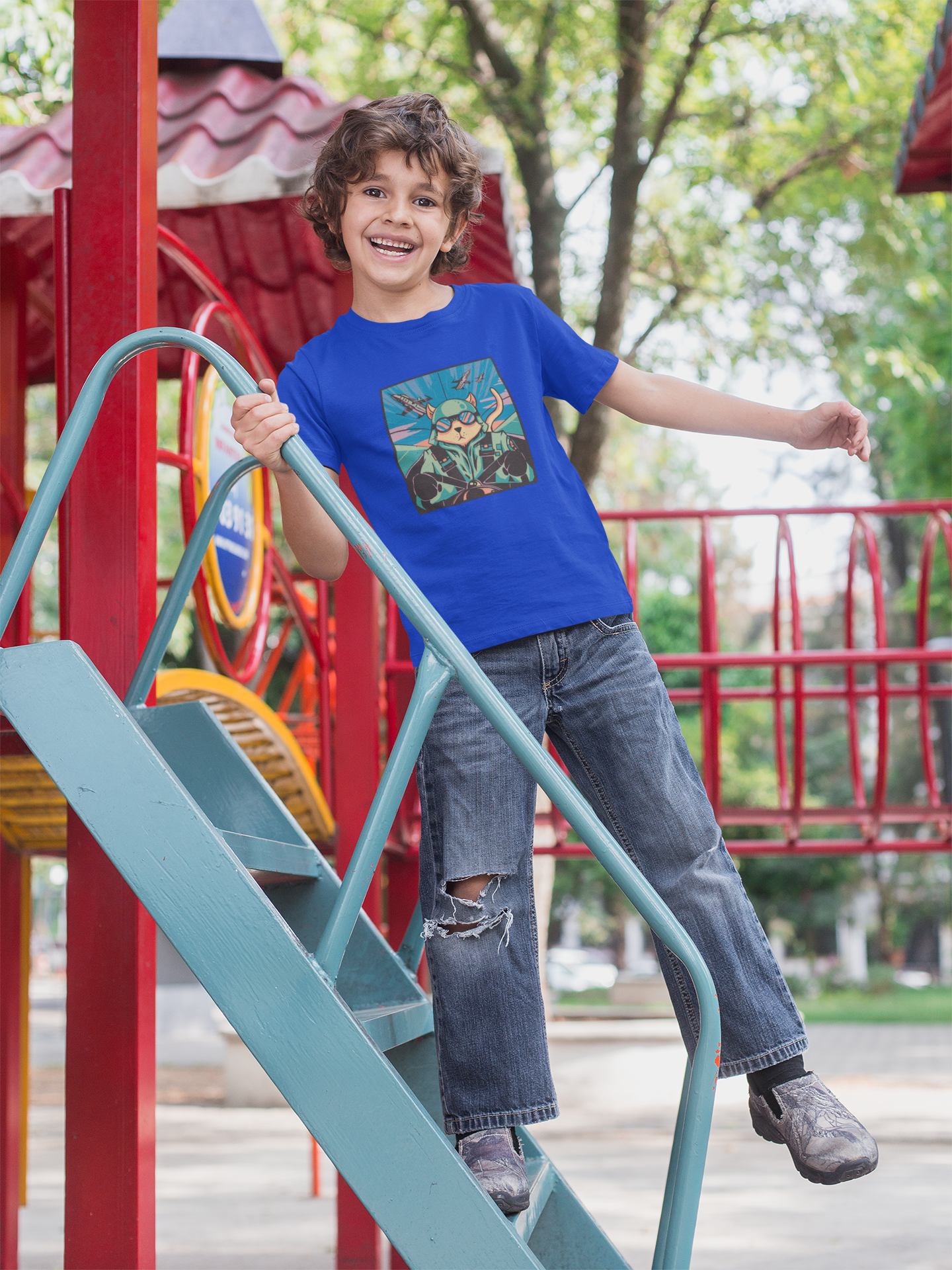 Nome do produto: Camiseta Gato no Espaço (2 a 14 anos)