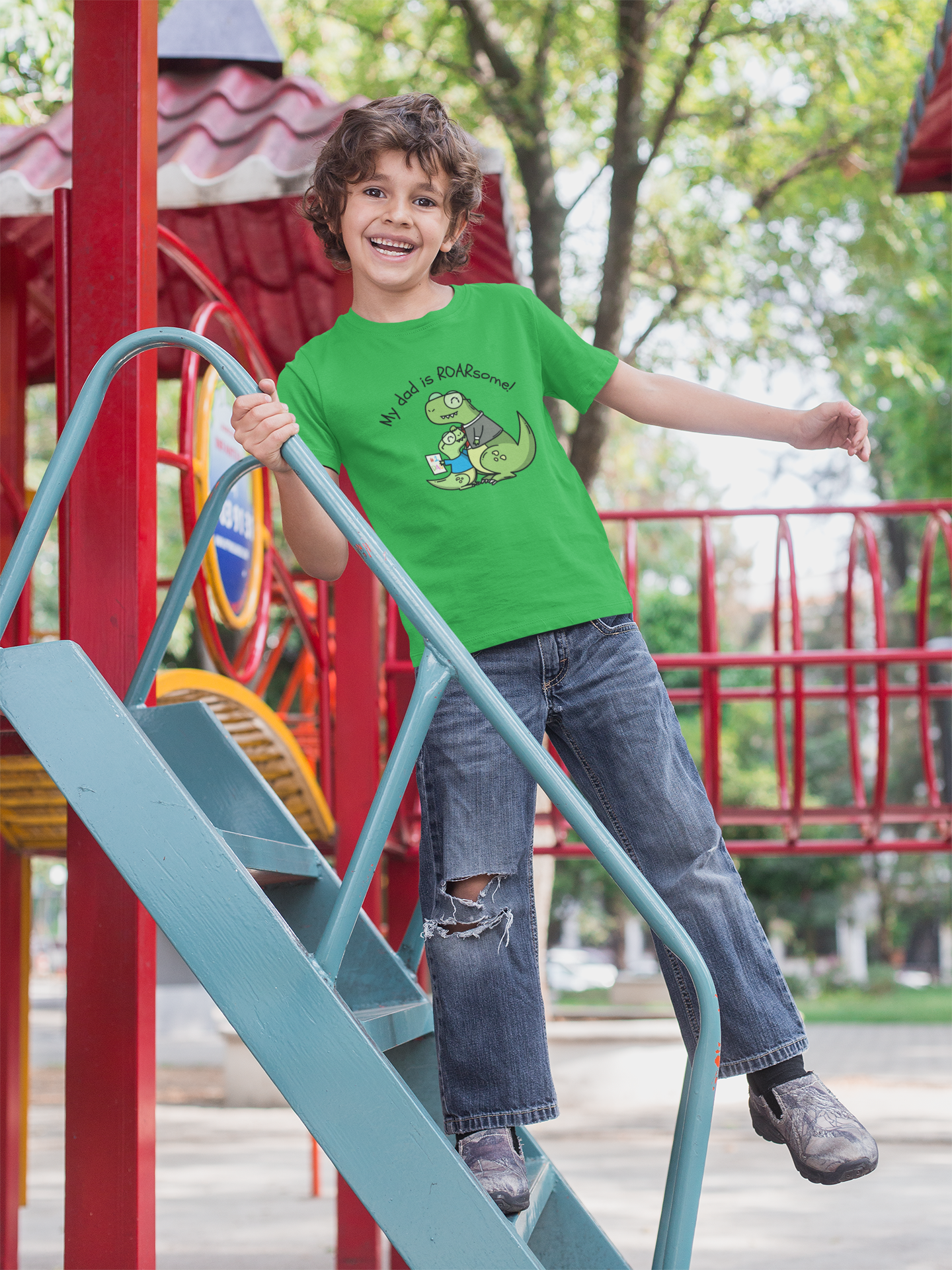 Nome do produto: Camiseta My dad is Roarsome (2 a 14 anos)