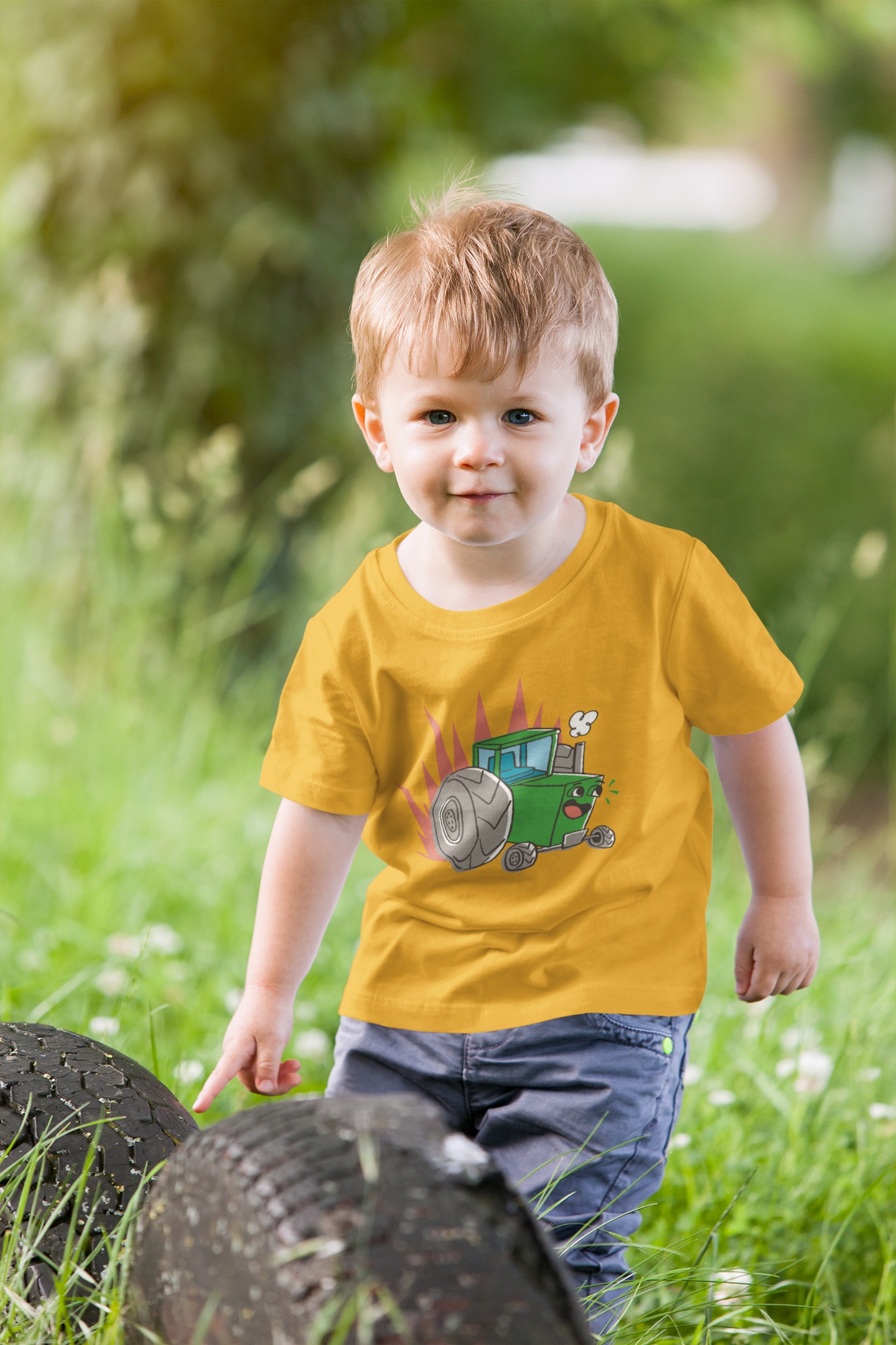 Nome do produto: Camiseta Trator Feliz (2 a 14 anos)