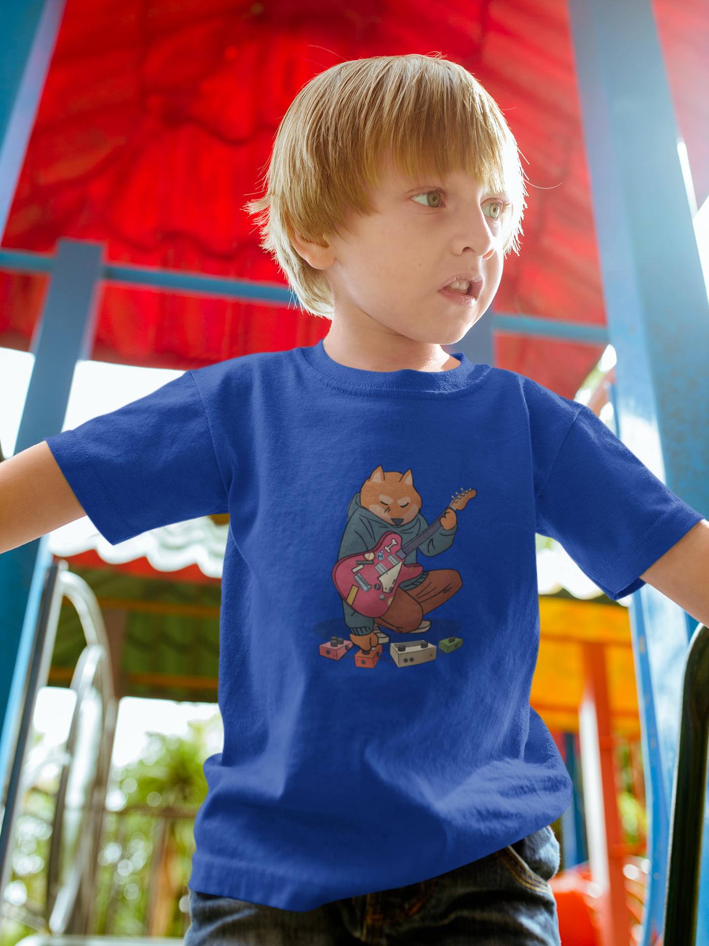 Nome do produto: Camiseta Guitar Time (2 a 14 anos)