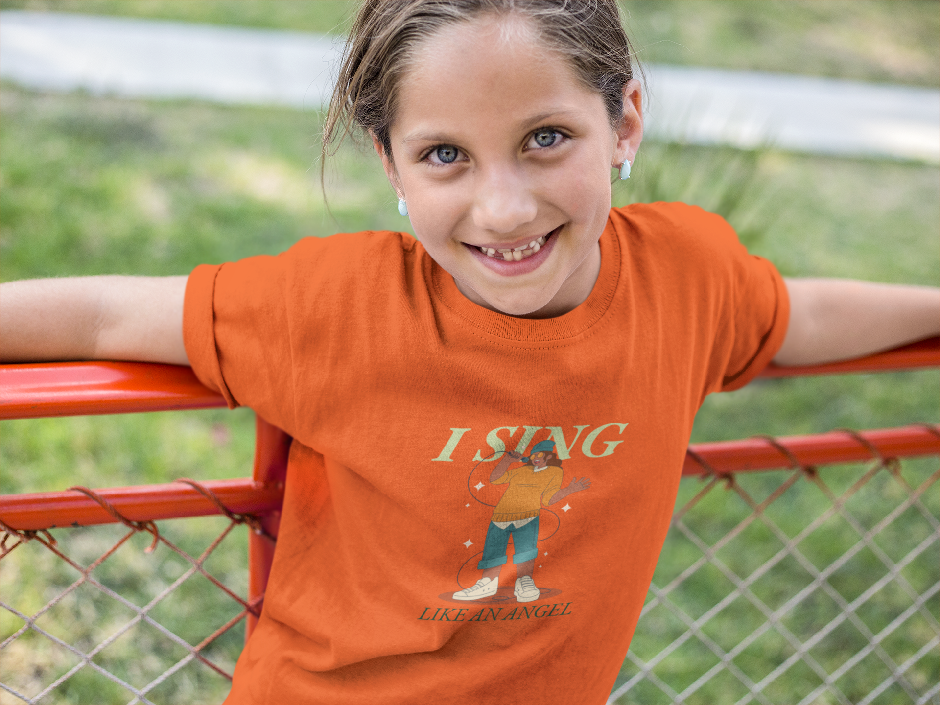 Nome do produto: Camiseta I Sing Like Angel (2 a 14 anos)