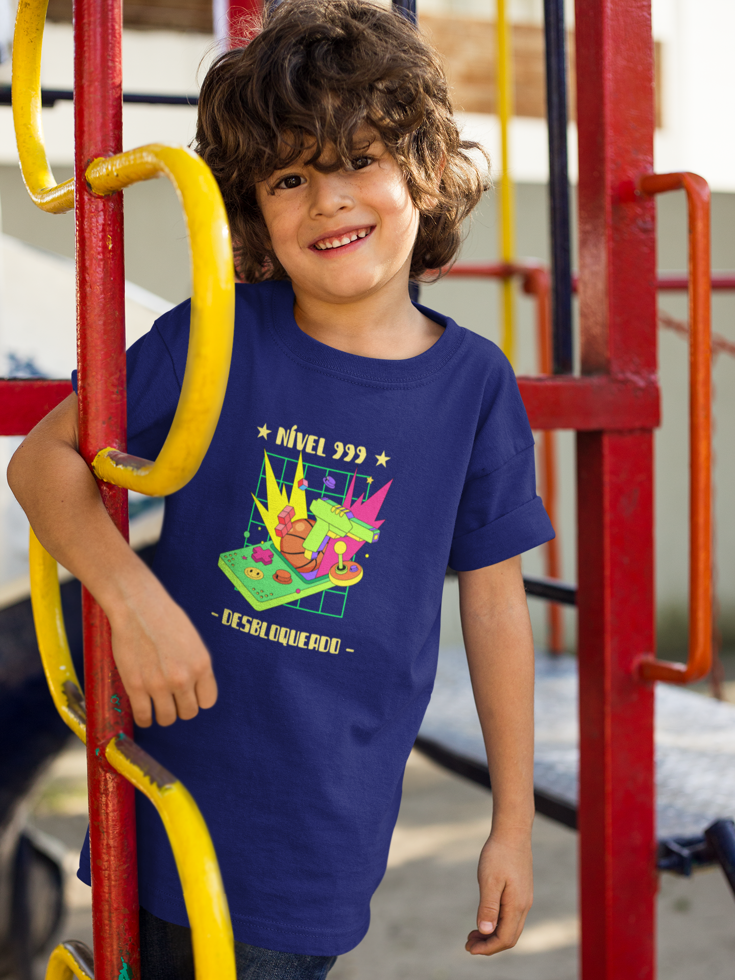 Nome do produto: Camiseta Gamer Nível Desbloqueado (2 a 14 anos)