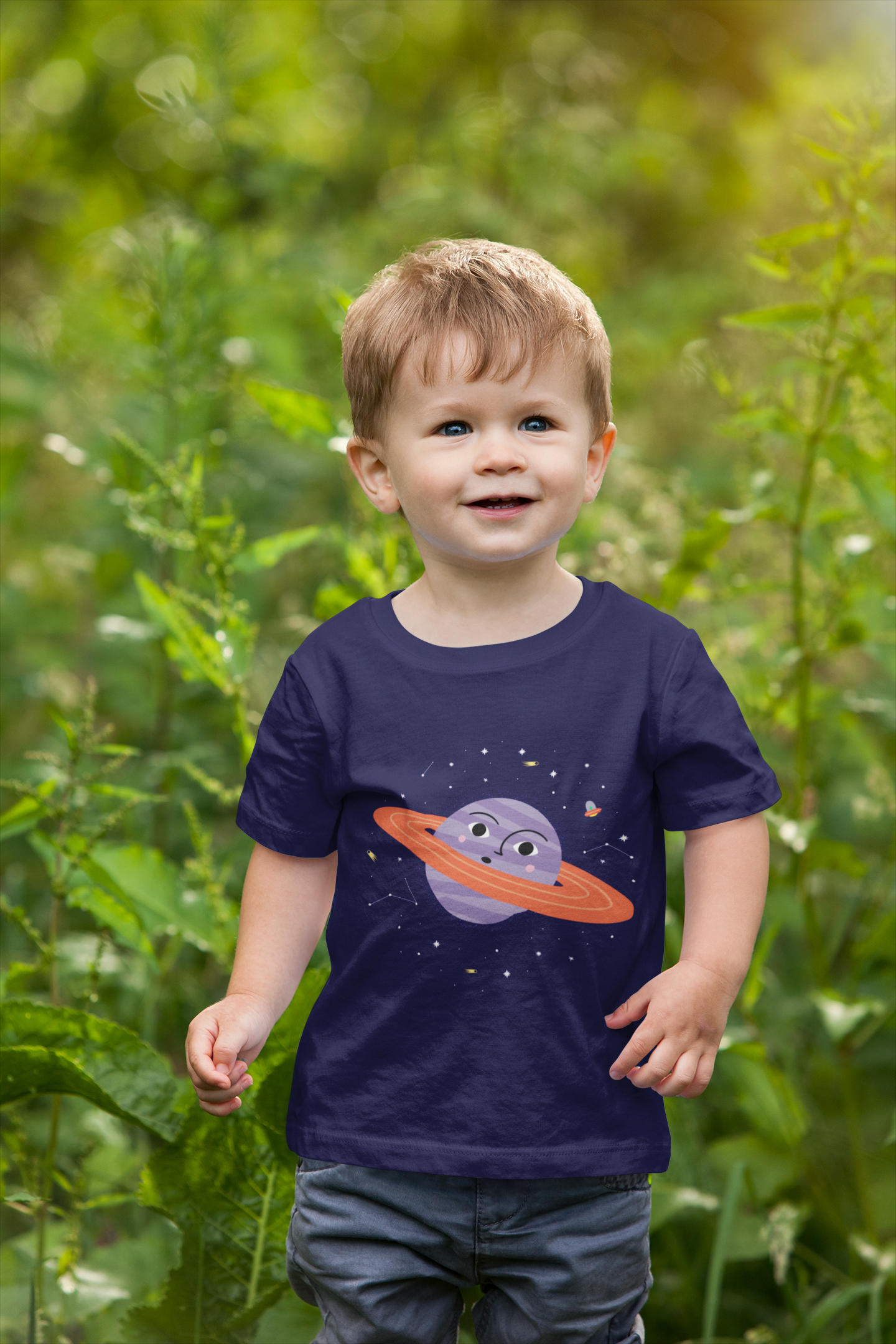 Nome do produto: Camiseta Planeta Saturno (2 a 14 anos)