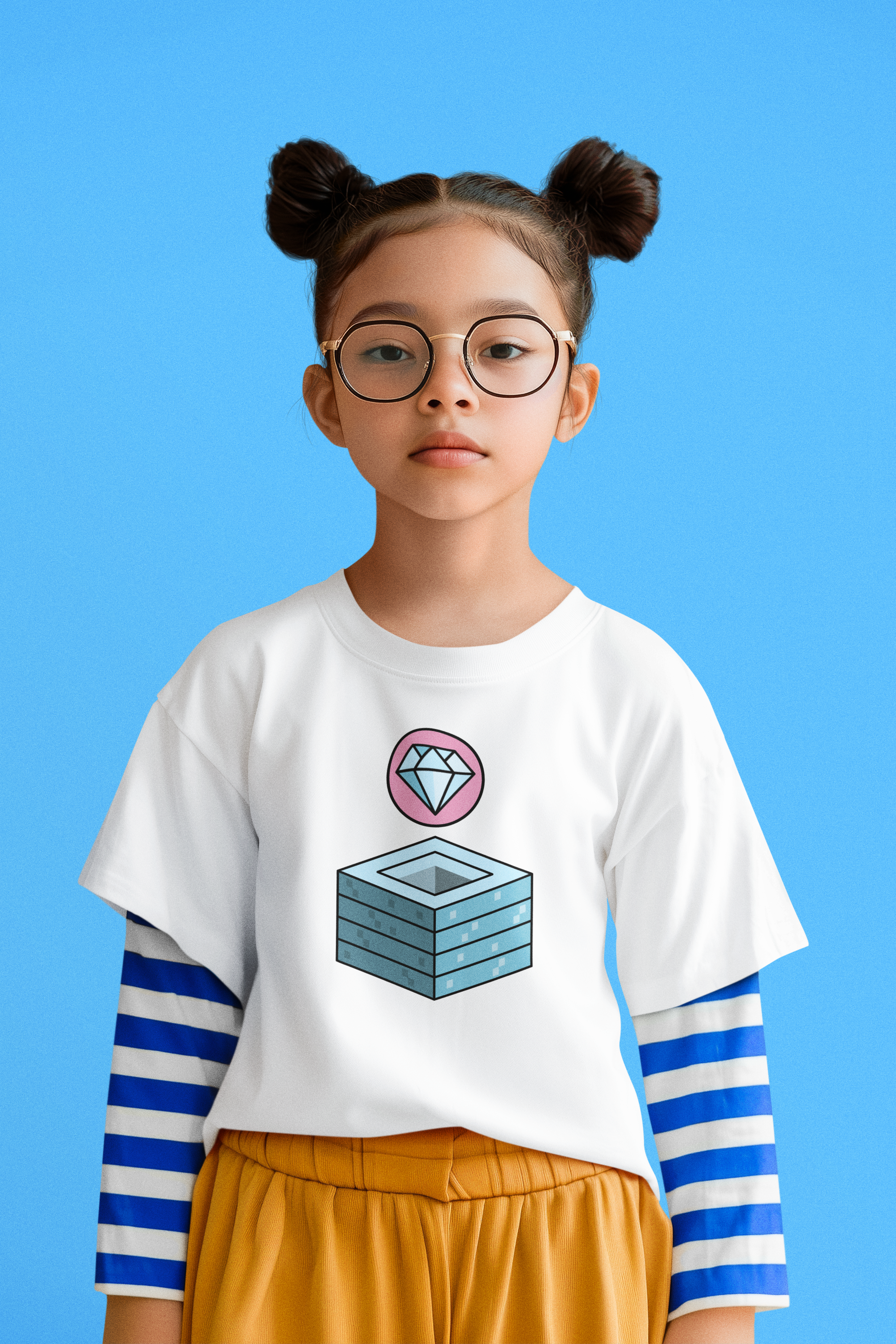 Nome do produto: Camiseta Diamante Minecraft (2 a 14 anos)