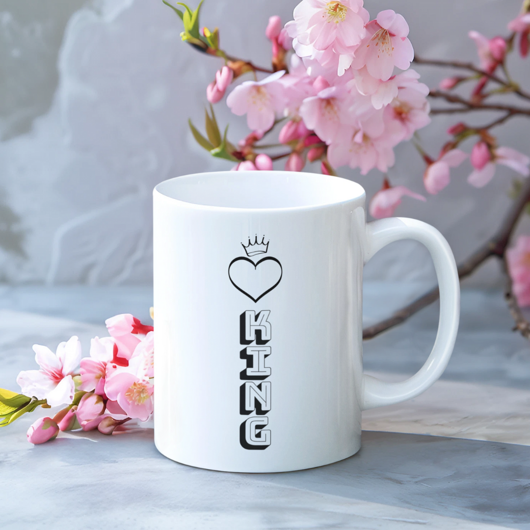 Nome do produto: CANECA COMUM KING COM CORAÇÃO