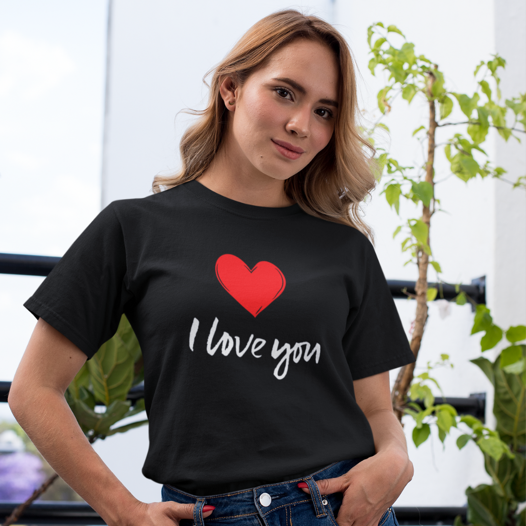 Nome do produto: CAMISA QUALITY I LOVE YOU 02 ( varias cores )