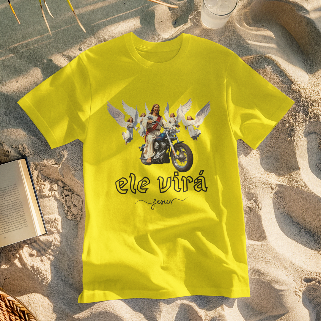 Nome do produto: CAMISA QUALITY JESUS NA MOTO ELE VIRÁ 01 ( varias cores )