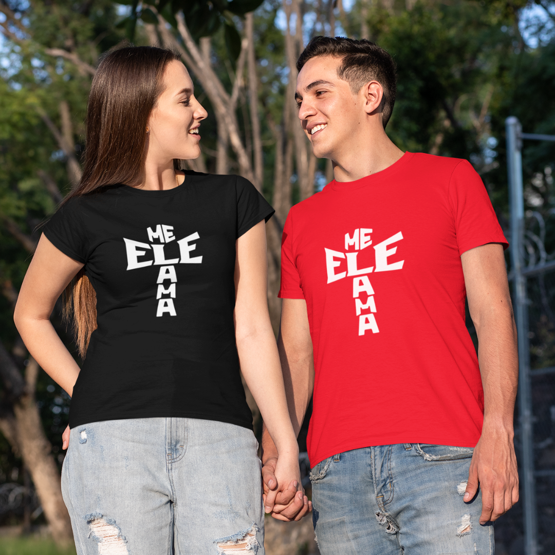 Nome do produto: Camisa Quality ele me ama cruz BRANCA ( varias cores )