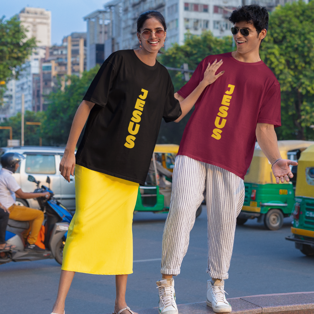 Nome do produto: OVER SIZE JESUS NA VERTICAL AMARELA ( varias cores )